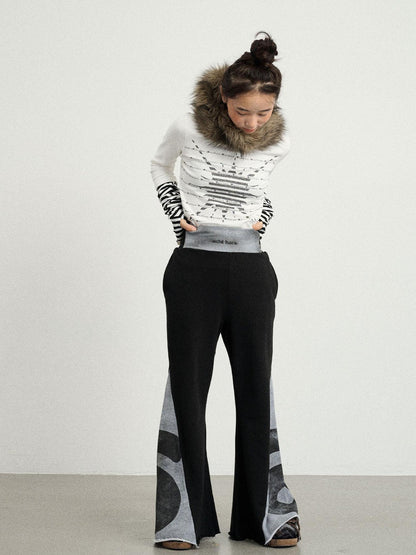 Achihara Boxing Girl Flared Sweatpants