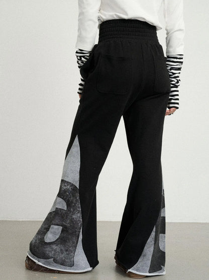 Boxing Girl Flared Sweatpants