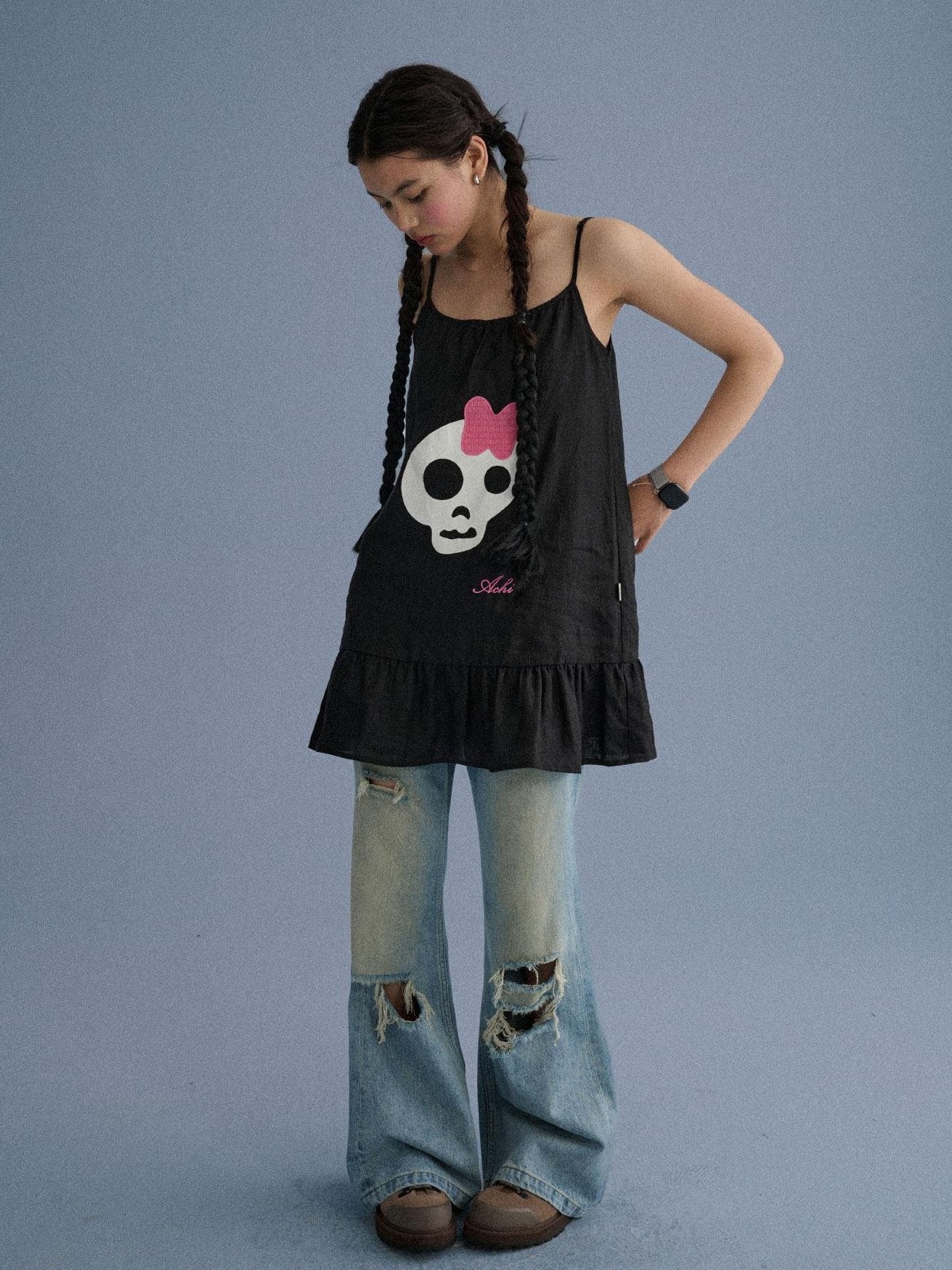 Achihara Breathable 100 Percent Linen Loose A Line Sleeveless City Commuter Tank Camisoles