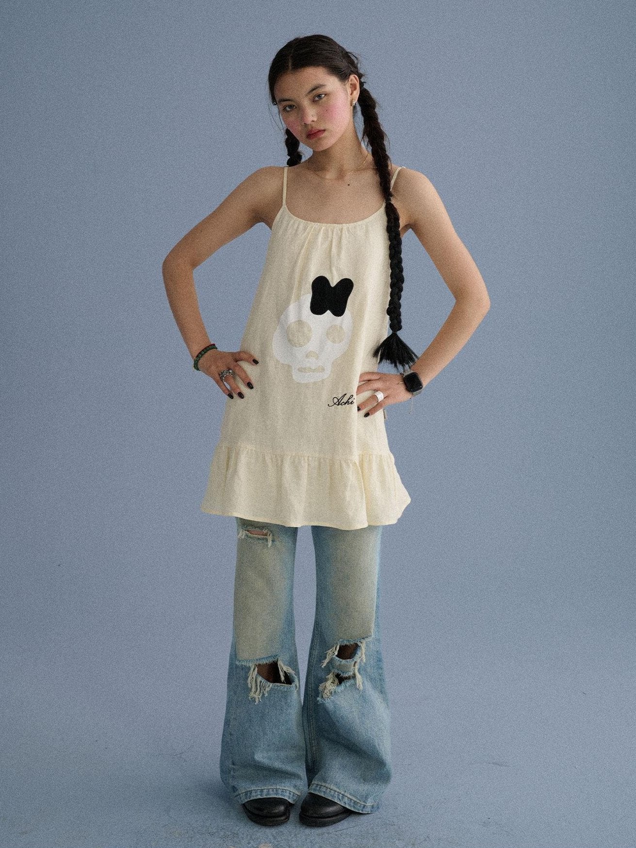 Achihara Breathable 100 Percent Linen Loose A Line Sleeveless City Commuter Tank Camisoles