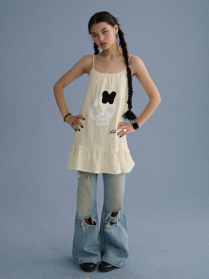 Achihara Breathable 100 Percent Linen Loose A Line Sleeveless City Commuter Tank Camisoles