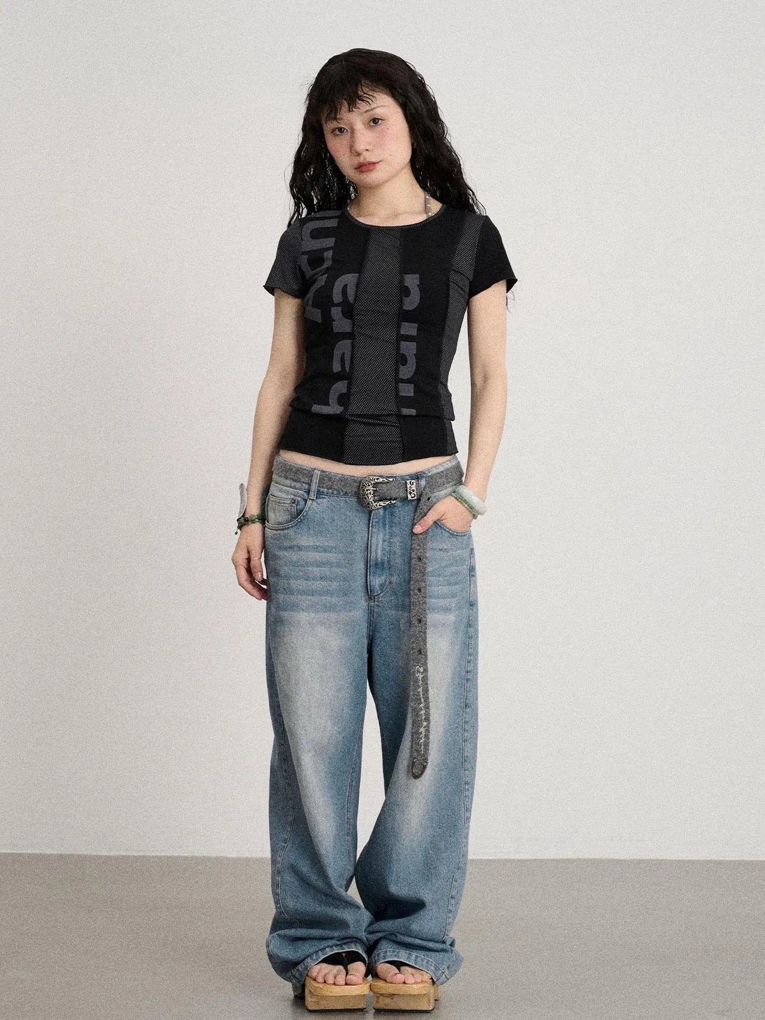 Breathable Split Knit Summer Tee