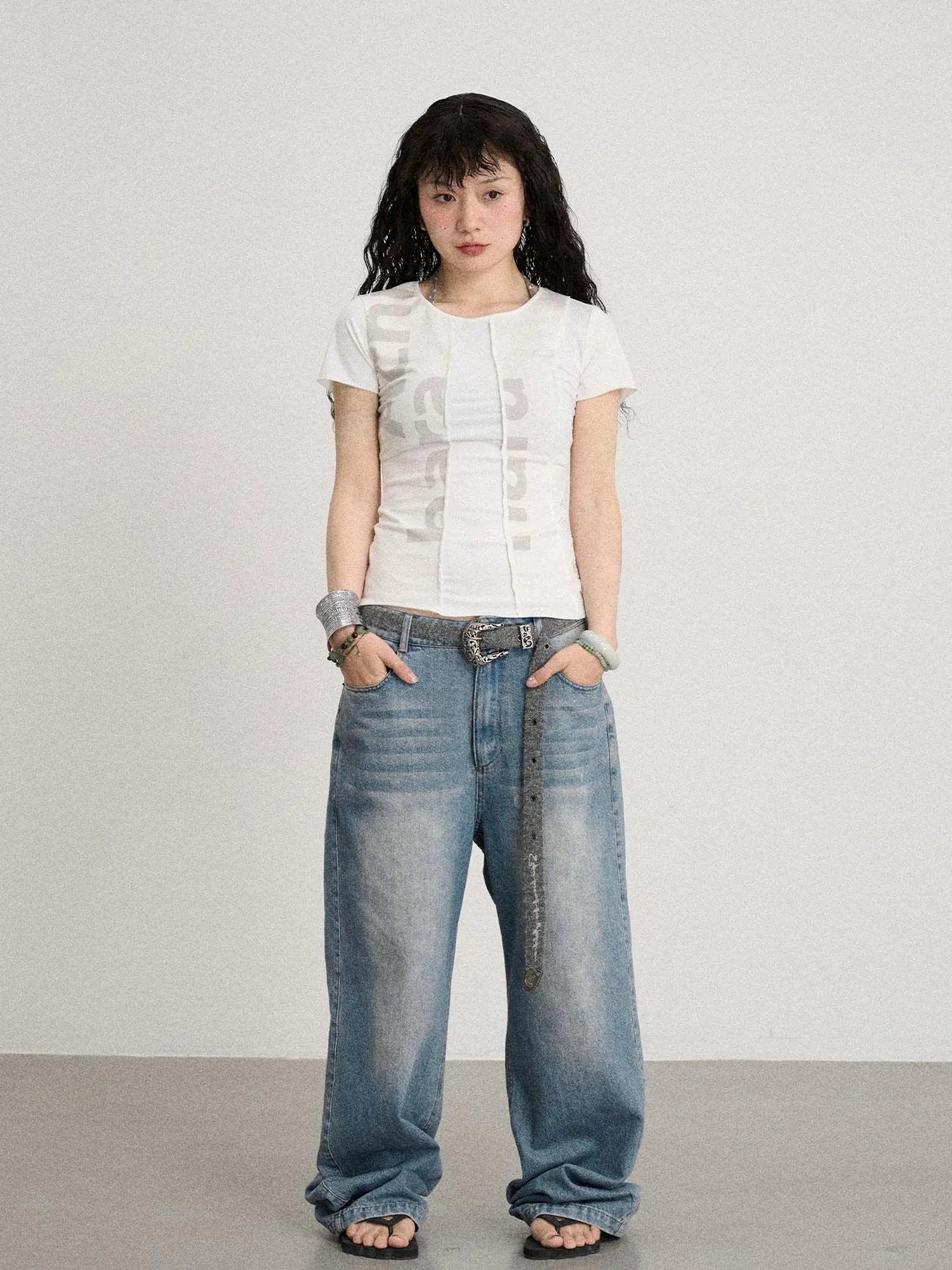 Breathable Split Knit Summer Tee