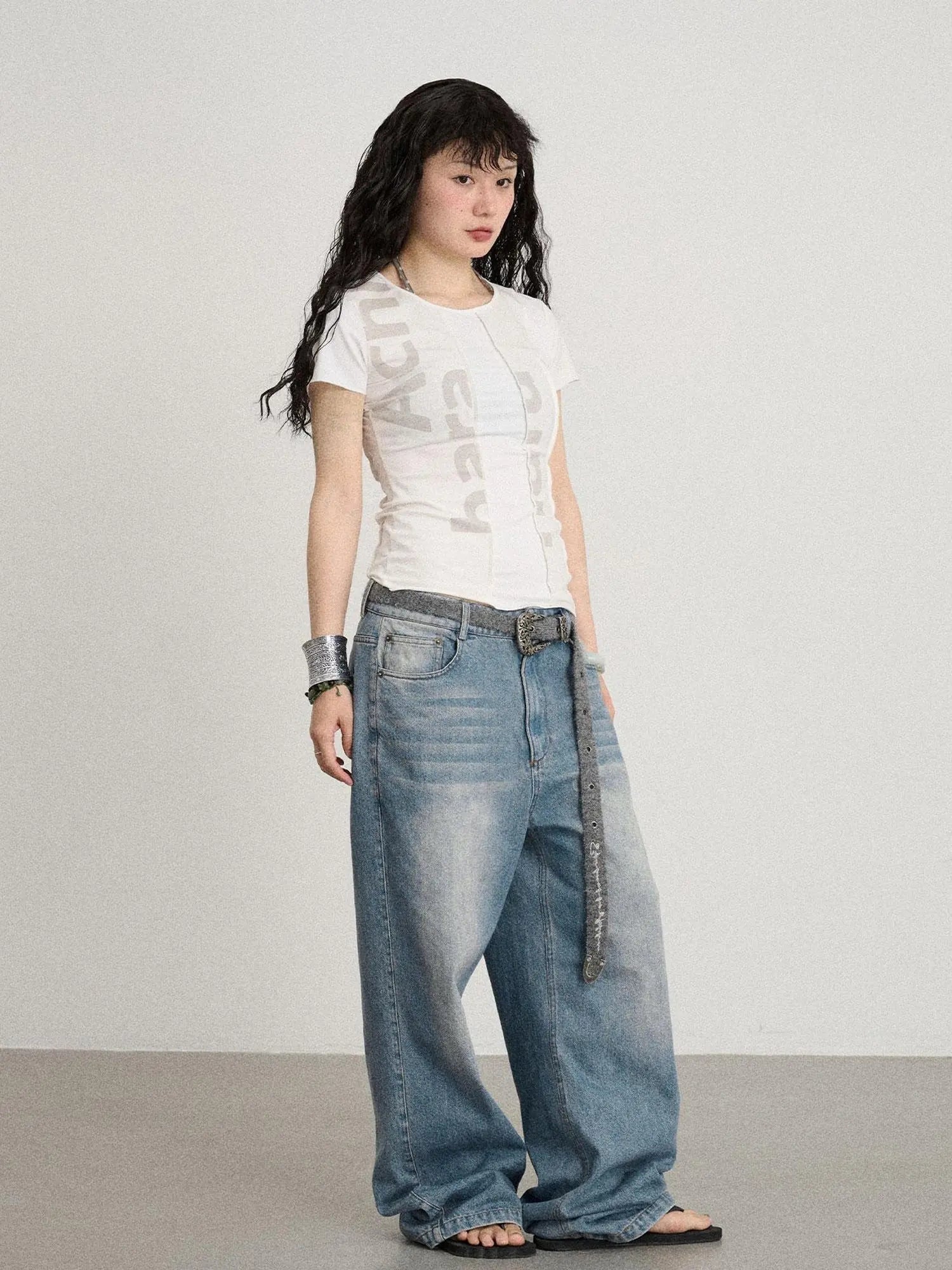 Breathable Split Knit Summer Tee