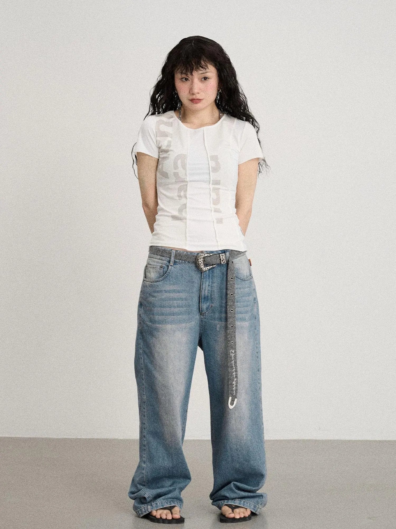 Breathable Split Knit Summer Tee