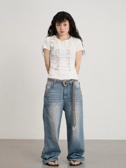 Breathable Split Knit Summer Tee