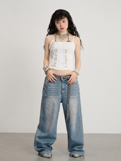 Achihara Breathable Split Knit Summer Tee