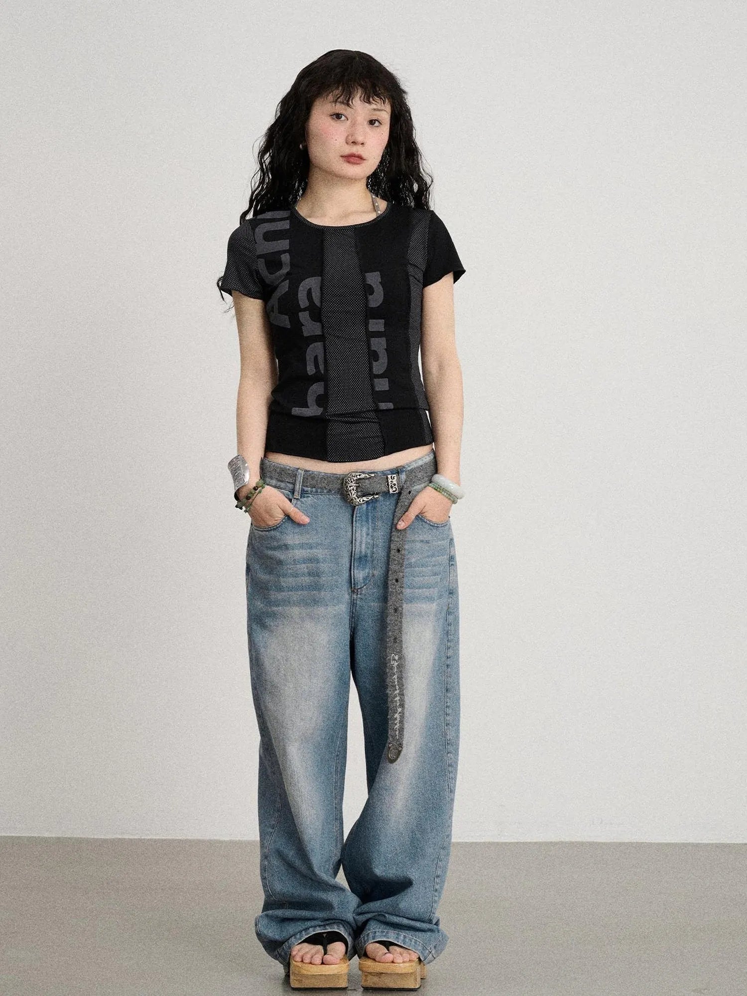 Breathable Split Knit Summer Tee
