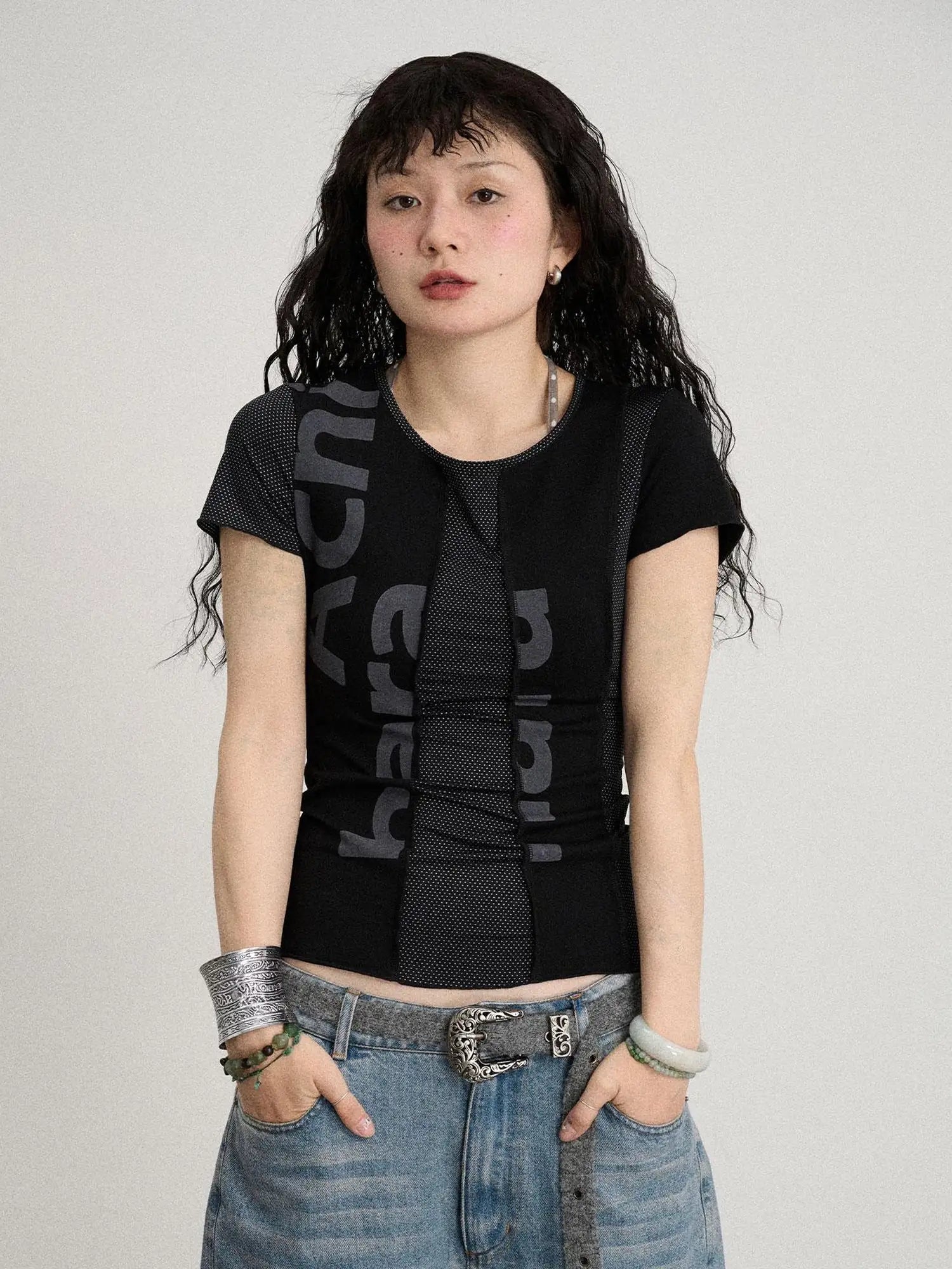 Breathable Split Knit Summer Tee