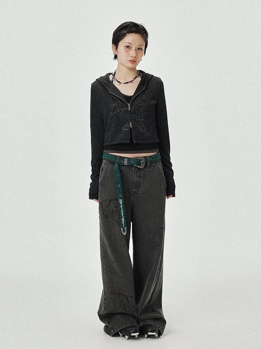 Achihara Breton Becky Hooded Knit Cardigan