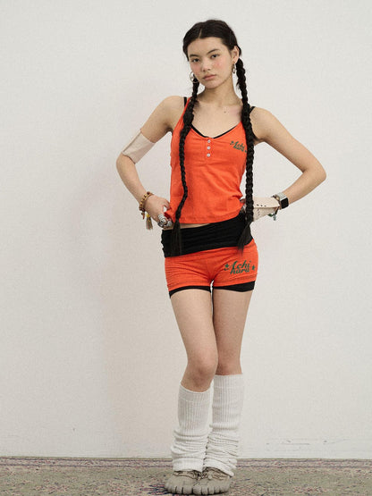 Achihara Breton Candy Strap Tank