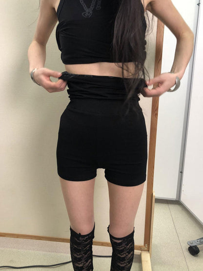 Achihara Breton Chain Romance Stretch Shorts