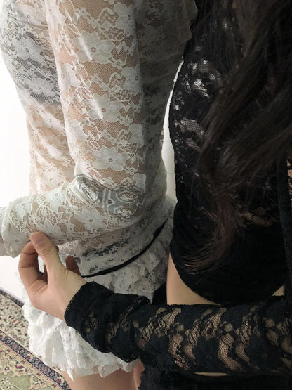 Breton Chun Lace Long Sleeve Top