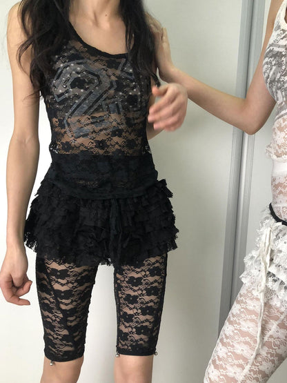 Achihara Breton Chun Lace Pants