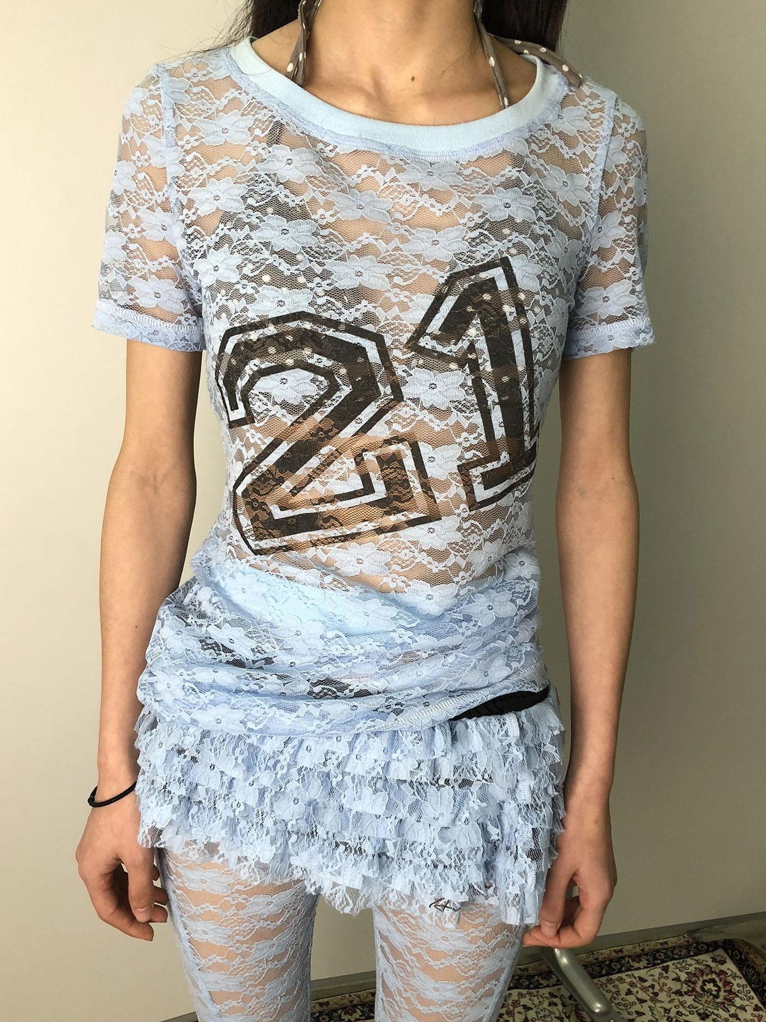 Achihara Breton Chun Lace Summer Tee