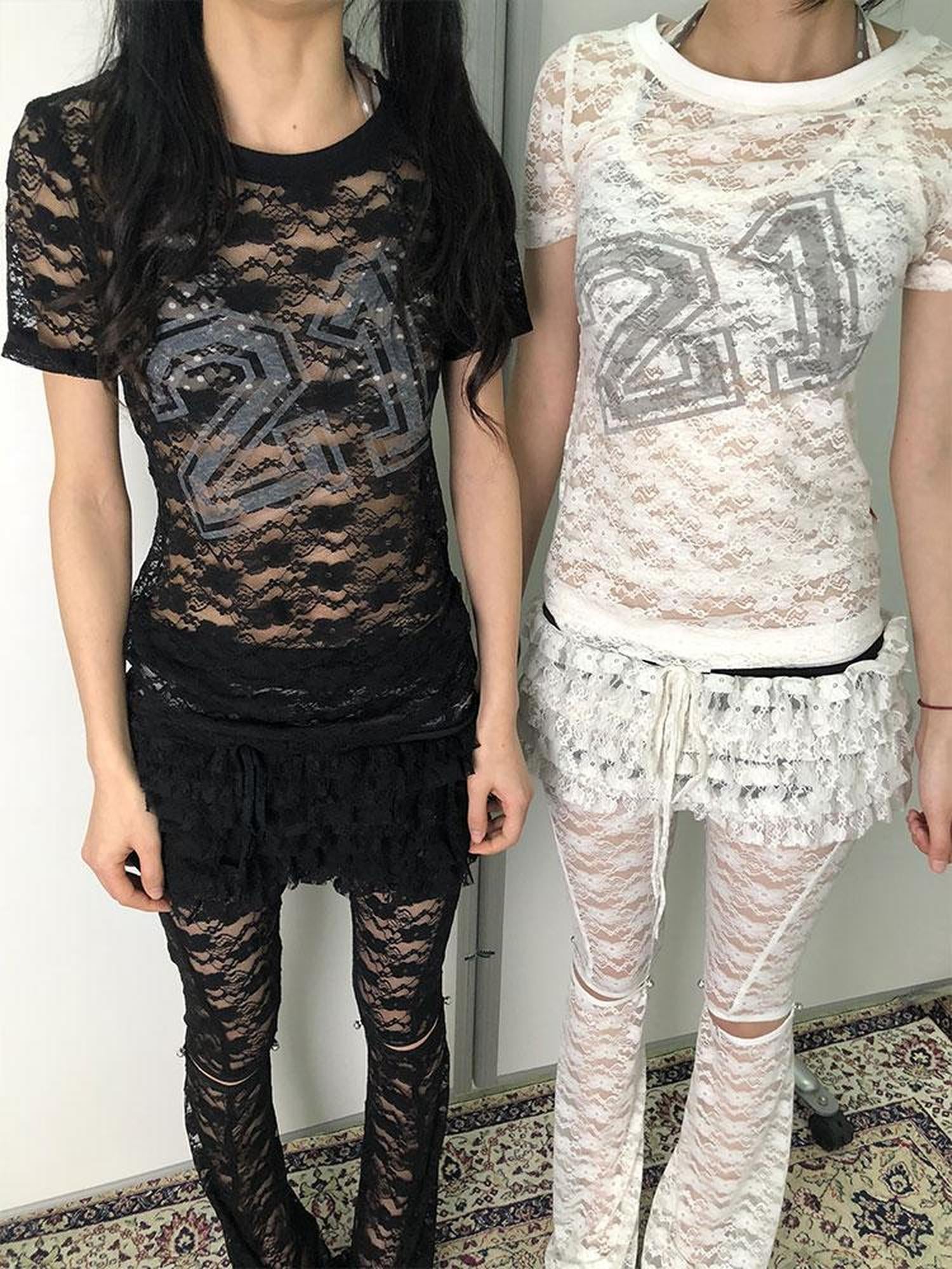 Achihara Breton Chun Lace Summer Tee