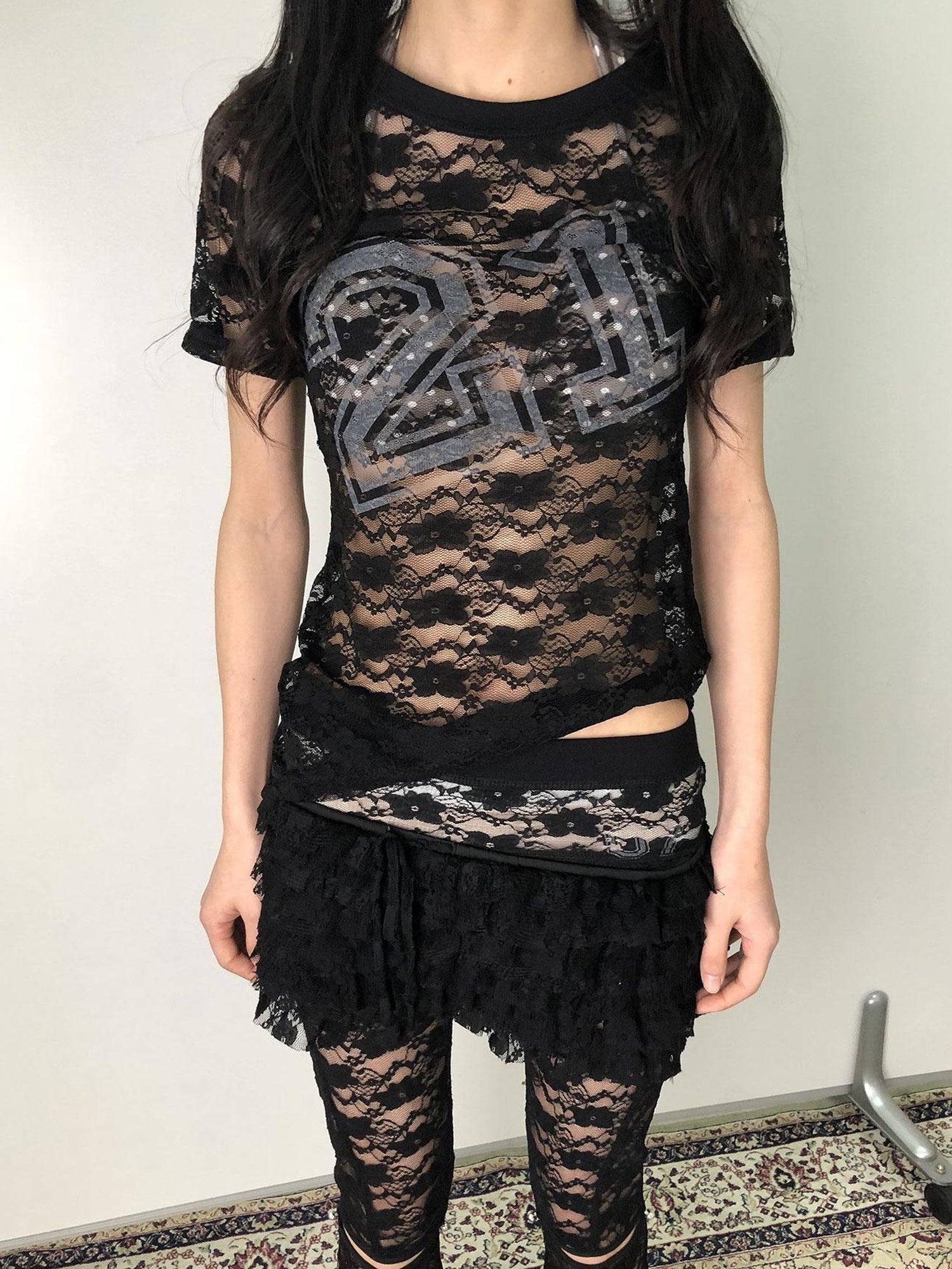 Achihara Breton Chun Lace Summer Tee