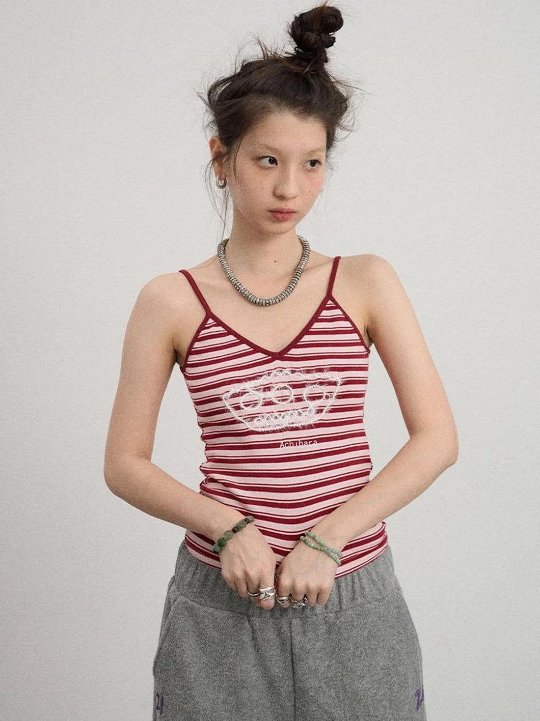 Breton Dixie Striped Rope Embroidered Bralette