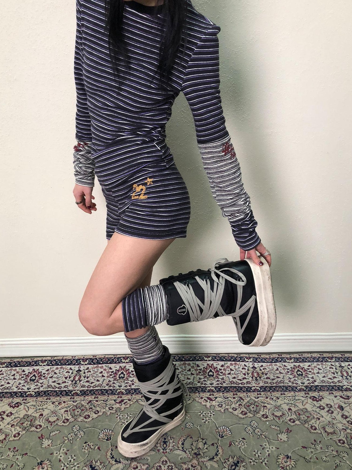 Achihara Breton Star Spot Long Sleeve Tee