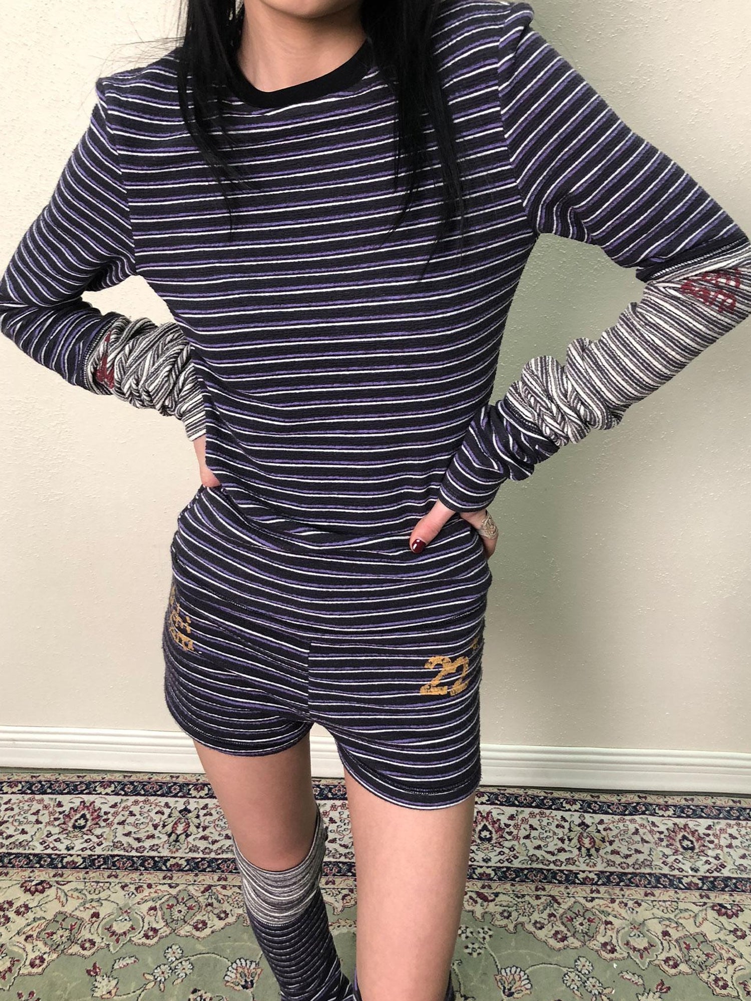 Achihara Breton Star Spot Long Sleeve Tee