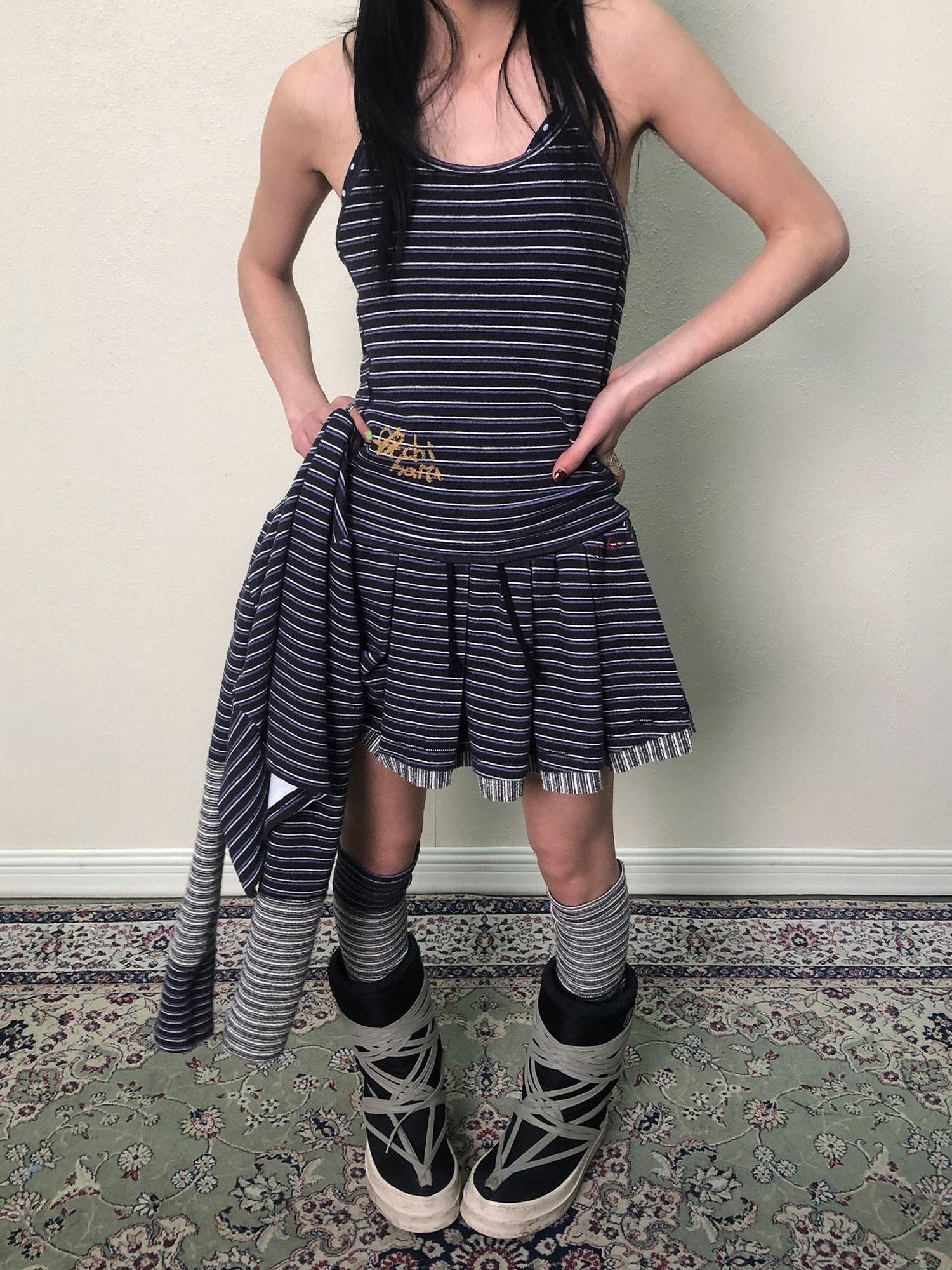 Achihara Breton Star Spotted Halter Top