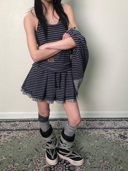 Achihara Breton Star Spotted Halter Top