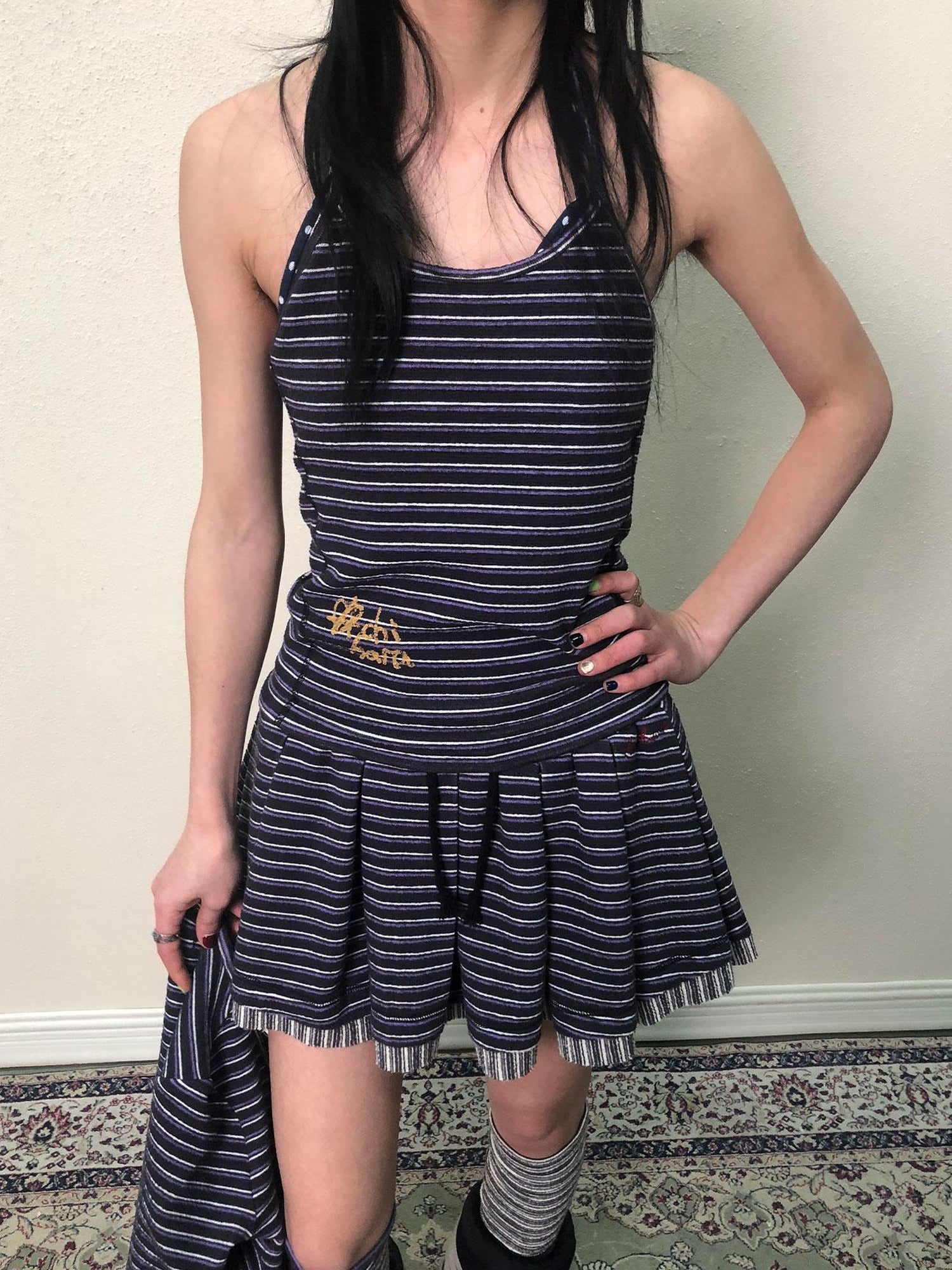 Achihara Breton Star Spotted Halter Top