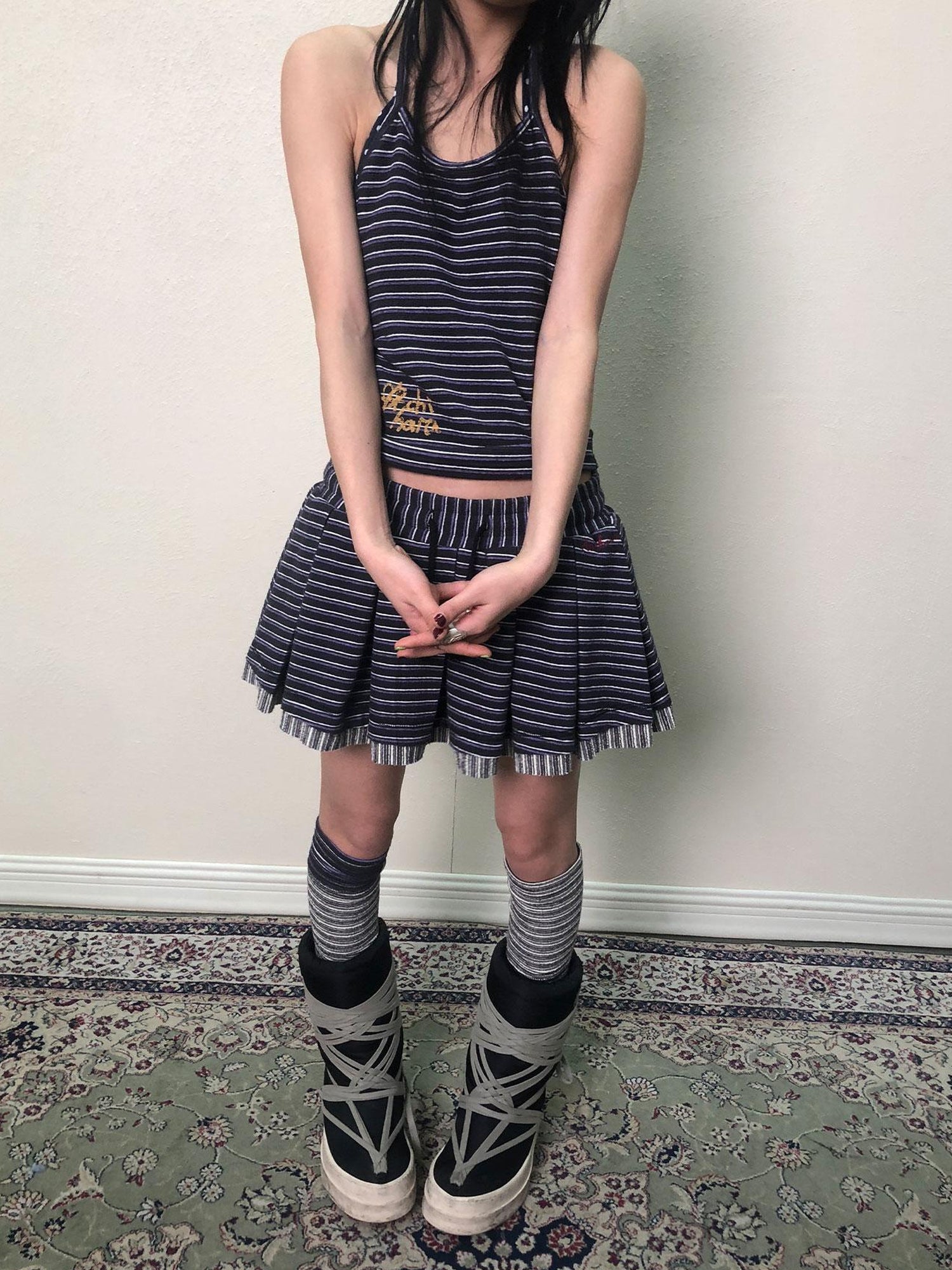 Achihara Breton Star Spotted Halter Top
