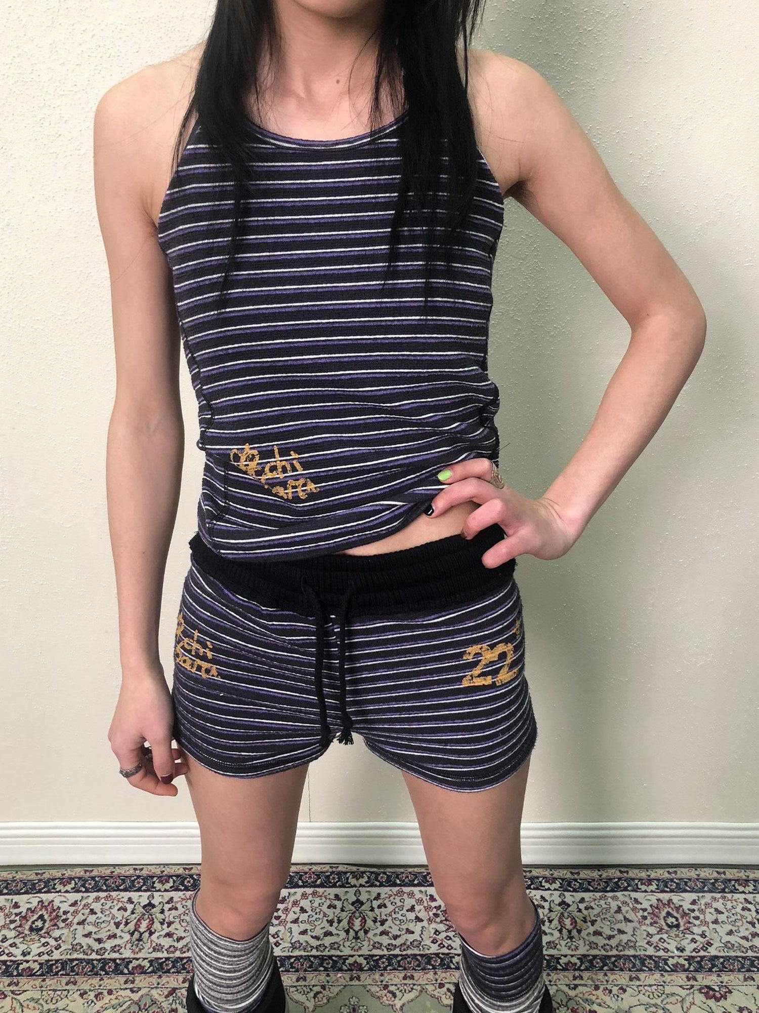 Achihara Breton Star Spotted Halter Top
