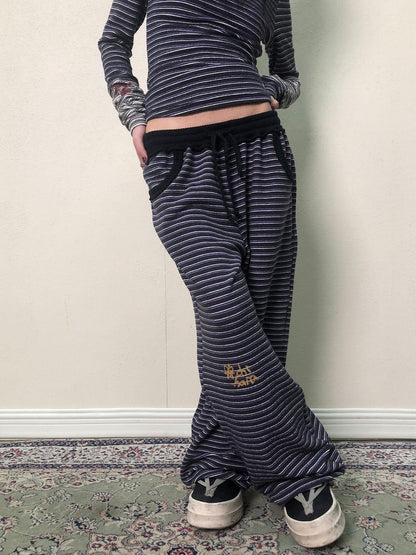 Achihara Breton Star Stripe Wide Leg Pants