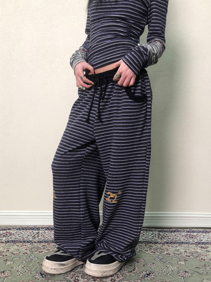 Achihara Breton Star Stripe Wide Leg Pants