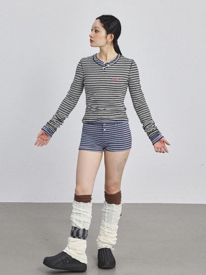 Achihara Breton Striped Long-Sleeve Tee