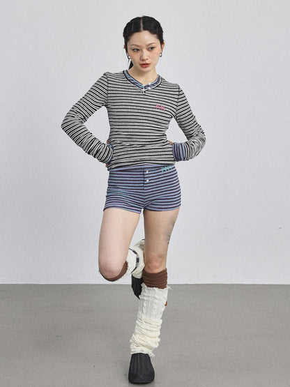 Achihara Breton Striped Long-Sleeve Tee