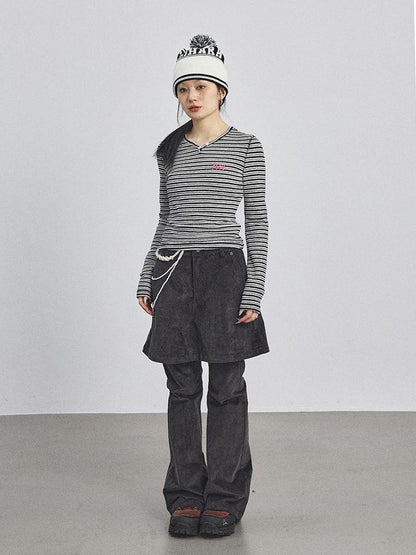 Achihara Breton Striped Long-Sleeve Tee