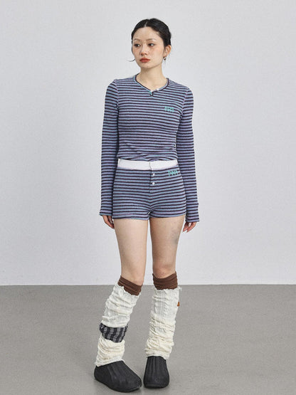 Achihara Breton Striped Long-Sleeve Tee