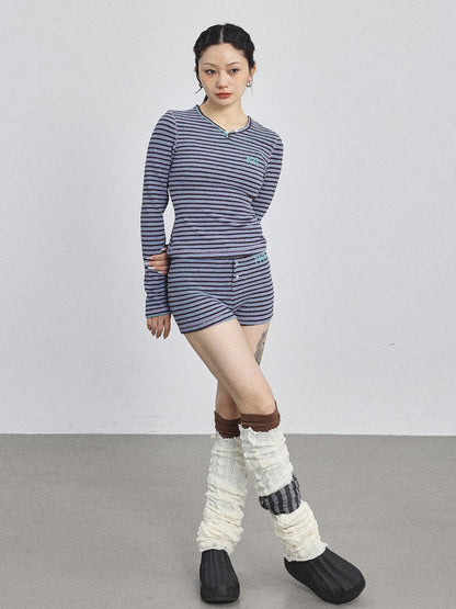 Achihara Breton Striped Long-Sleeve Tee
