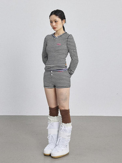 Achihara Breton Striped Long-Sleeve Tee