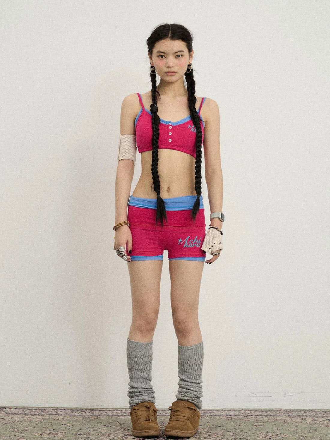 Brittany Candy Bralette V-Neck T-Shirt Long-Sleeve