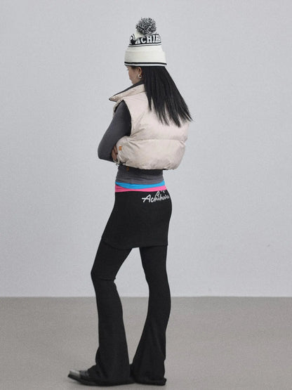 Brittany Flared Leggings Winter Warm High Waist Stretch Pants