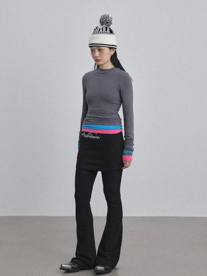 Brittany Flared Leggings Winter Warm High Waist Stretch Pants