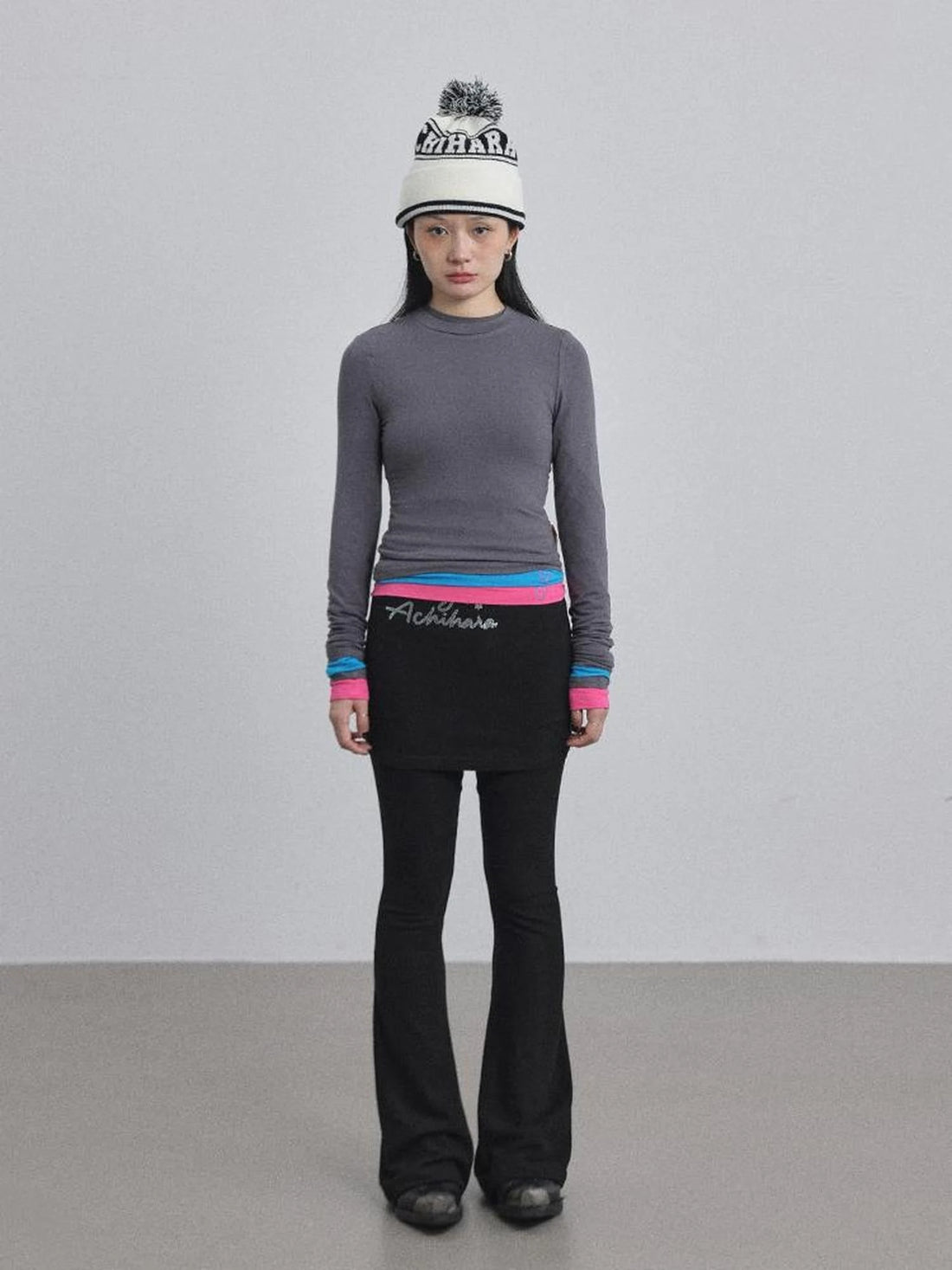 Brittany Flared Leggings Winter Warm High Waist Stretch Pants