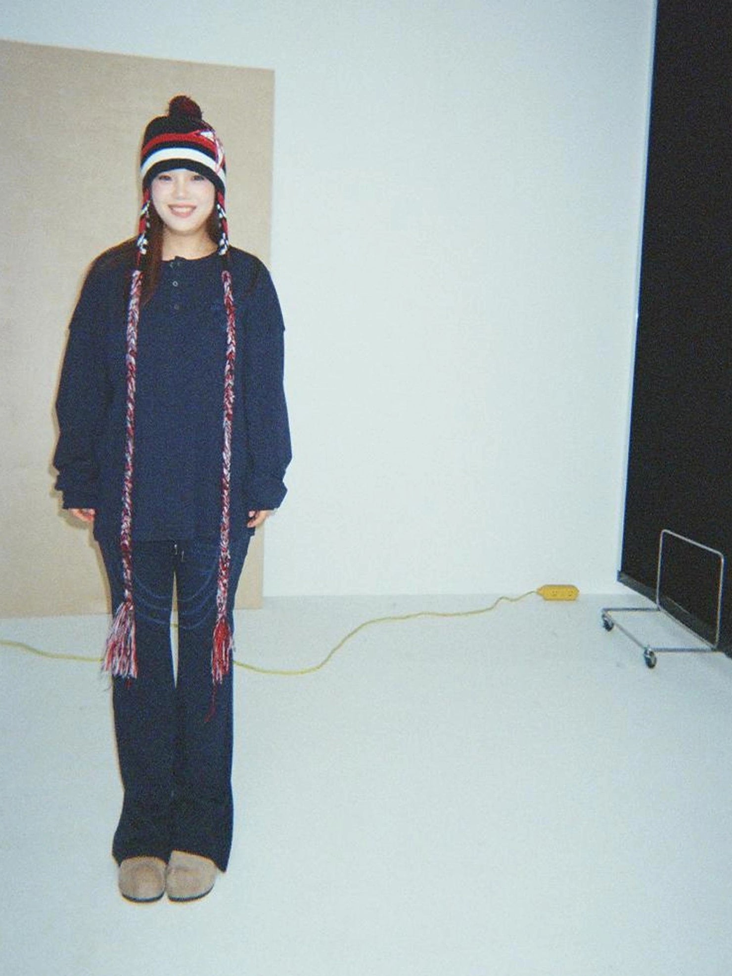 Achihara Brushed Stretch Micro Flare Mid Rise Commuter Office Work Women Bootcut Pants