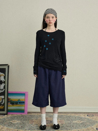 Bubble Waffle Nylon Culottes