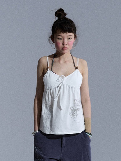 Achihara_Butterfly_V-neck_Cropped_Shoulder_Strap_Women&