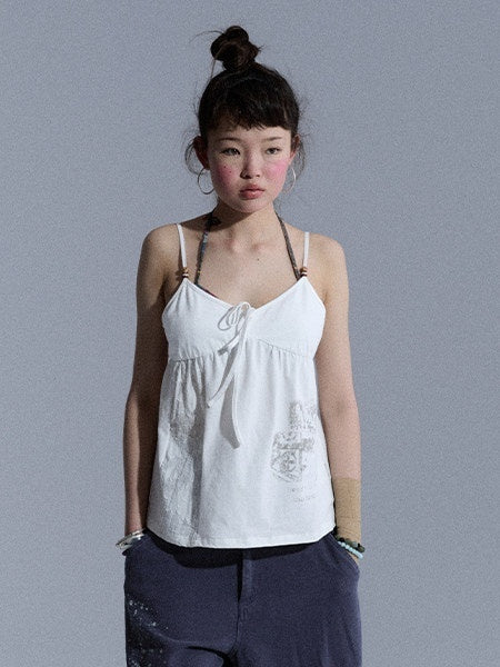 Achihara_Butterfly_V-neck_Cropped_Shoulder_Strap_Women&