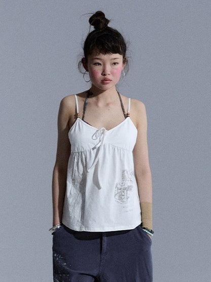 Achihara_Butterfly_V-neck_Cropped_Shoulder_Strap_Women&