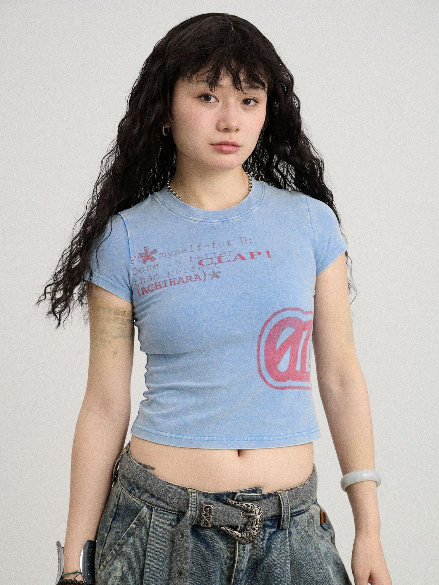 Achihara Bye Anxiety Slim Fit Tee