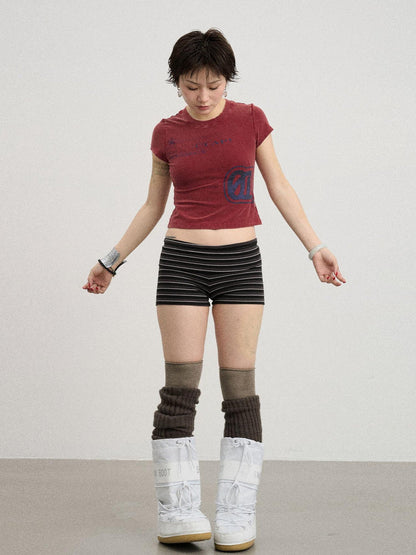 Achihara Bye Anxiety Slim Fit Tee