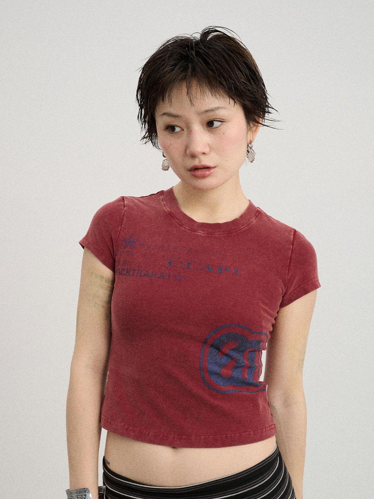 Achihara Bye Anxiety Slim Fit Tee