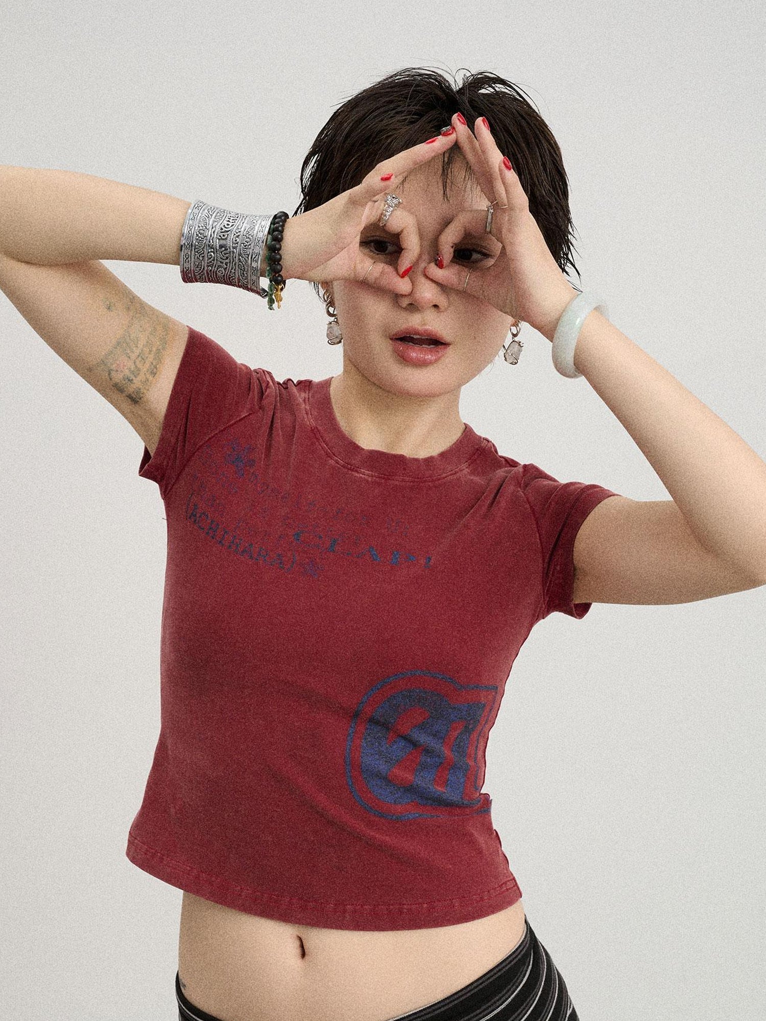 Achihara Bye Anxiety Slim Fit Tee